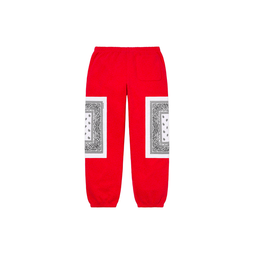 Supreme The North Face Bandana Sweatpants 'Red'