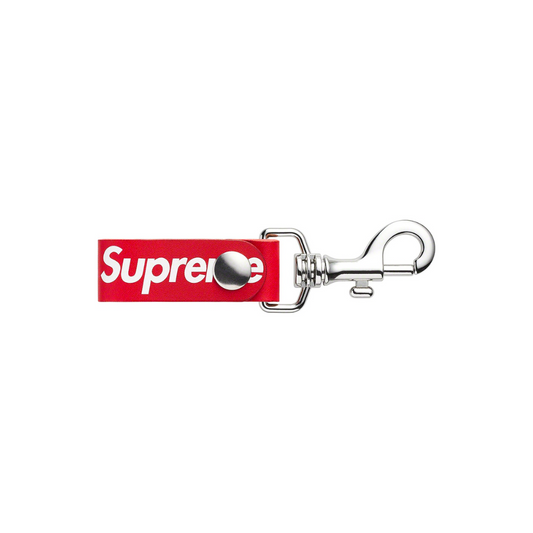Supreme Leather Key Loop 'Red'