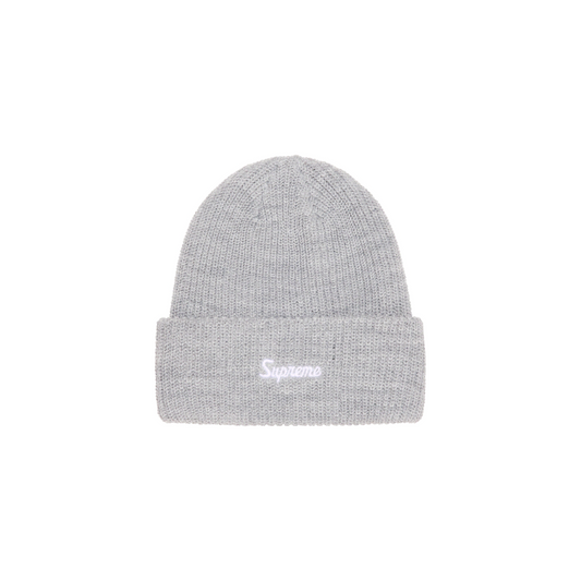 Supreme Loose Gauge Beanie 'Heather Grey'
