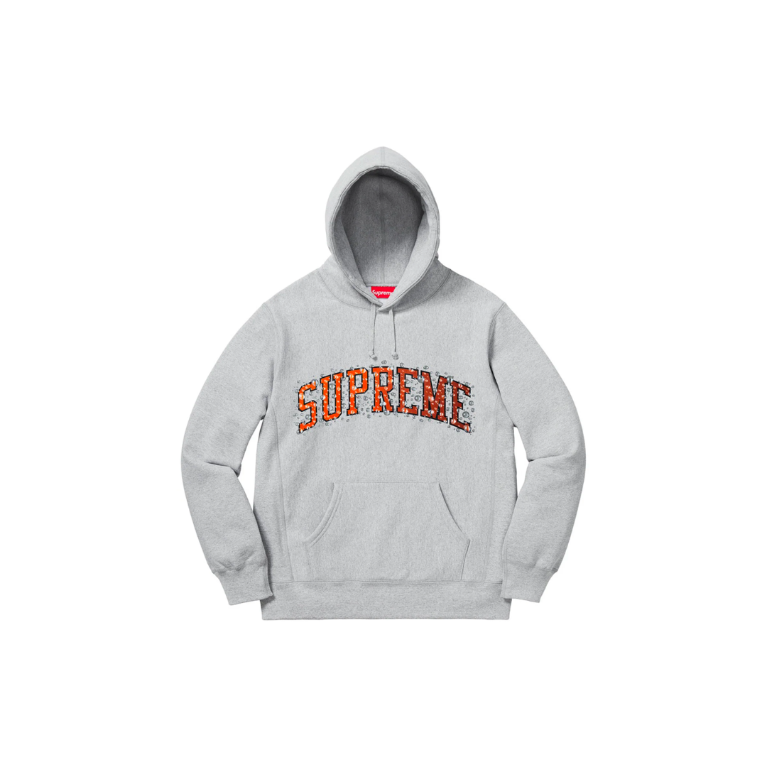 Supreme Water Arc Hooded Sweatshirt 'Heather Grey'