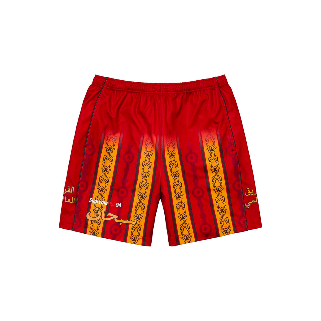 Supreme Arabic Logo Soccer Short 'Red'