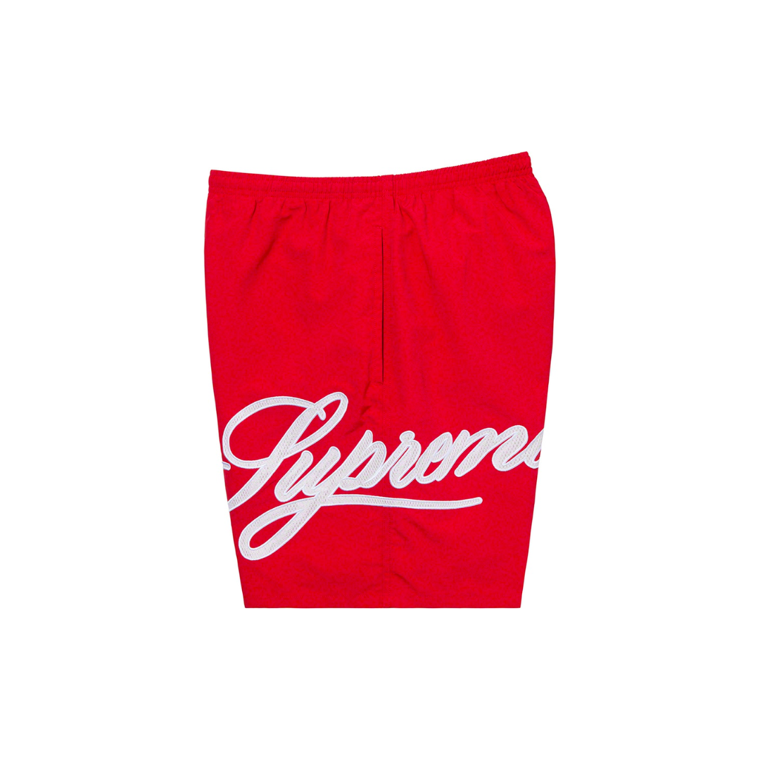 Supreme Mesh Script Water Short 'Red'
