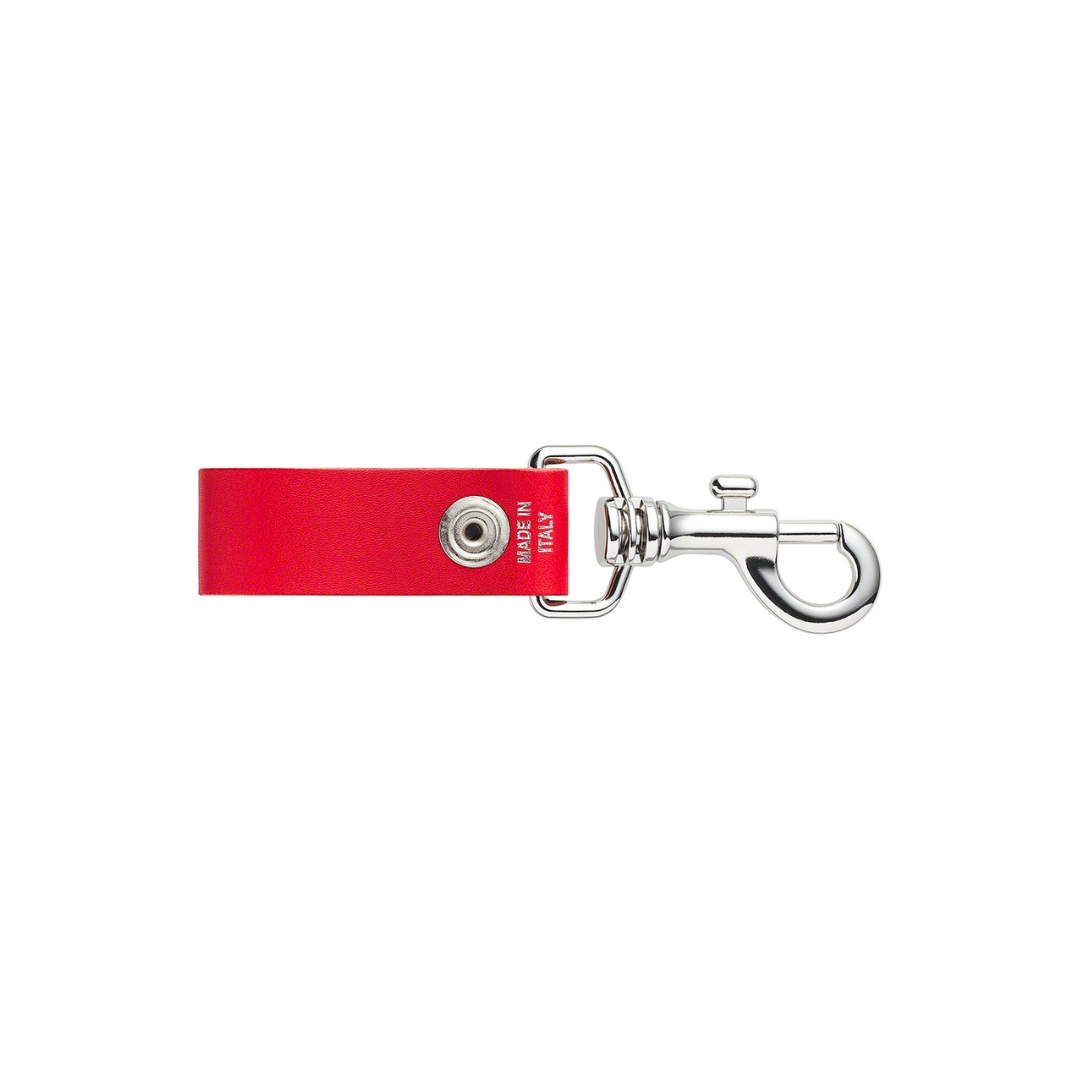 Supreme Leather Key Loop 'Red'