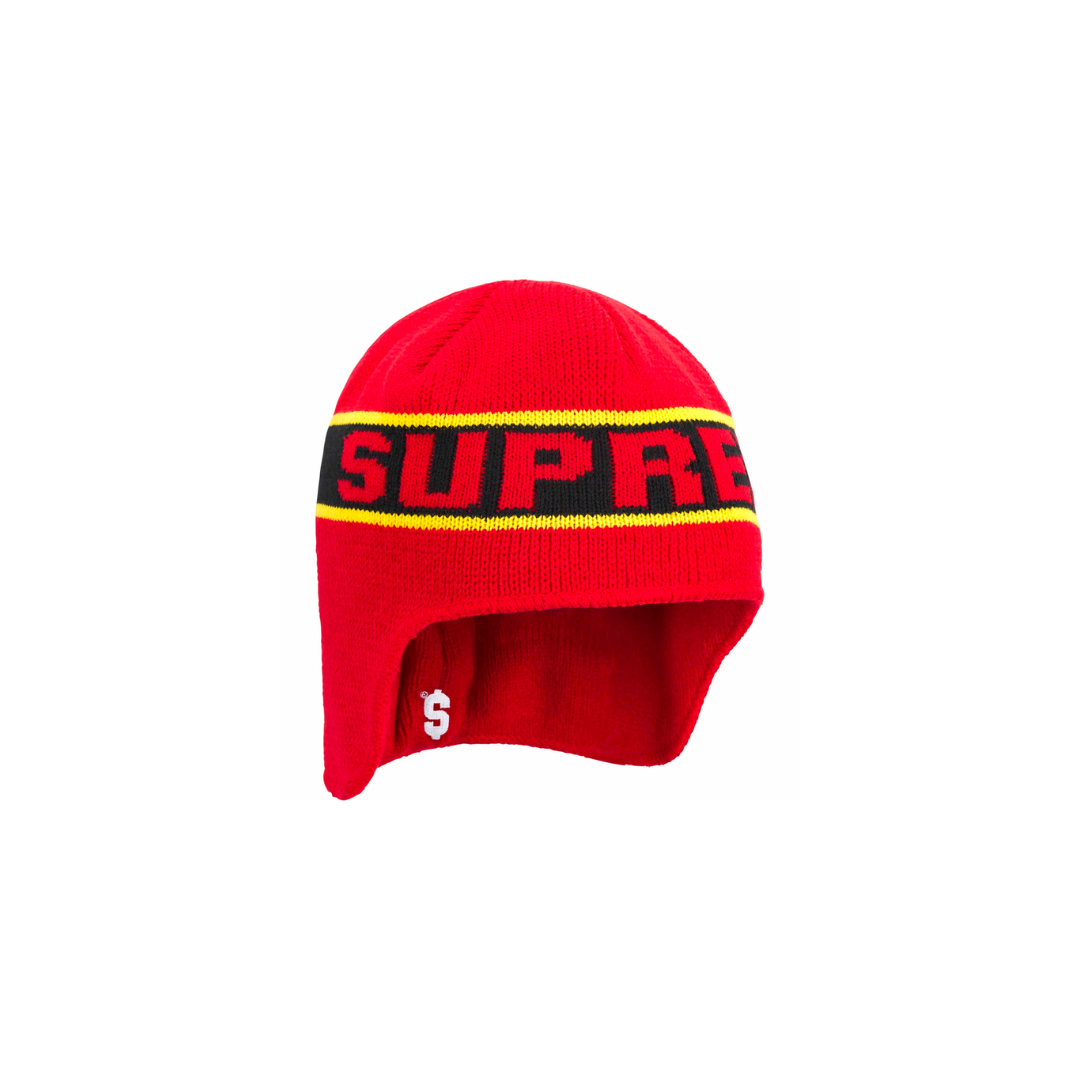 Supreme Earflap Beanie 'Red'