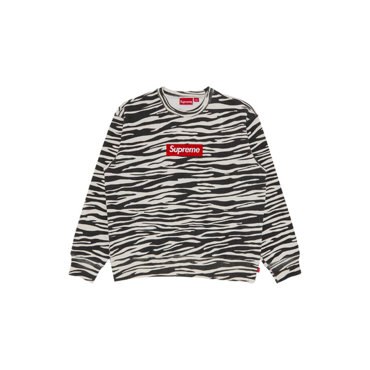 Supreme Box Logo Crewneck (FW22) Zebra